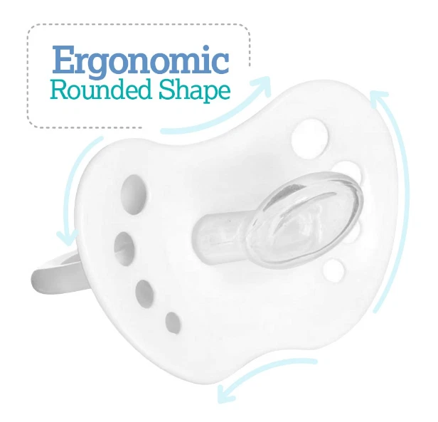 Chupete Botón Silencio - Elige Tu Color - 0-18 Meses - Unisex - Divertido Bebé Binky Foto 3 de 4