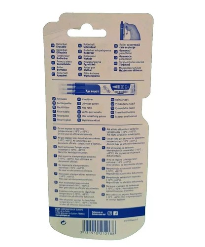 Pilot - Frixion Clicker radierbar einziehbar 0,7 mm Tintenroller + 3 Minen - Bild 4 von 4