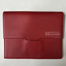 COACH iPad Envelope Case Sleeve Red Leather