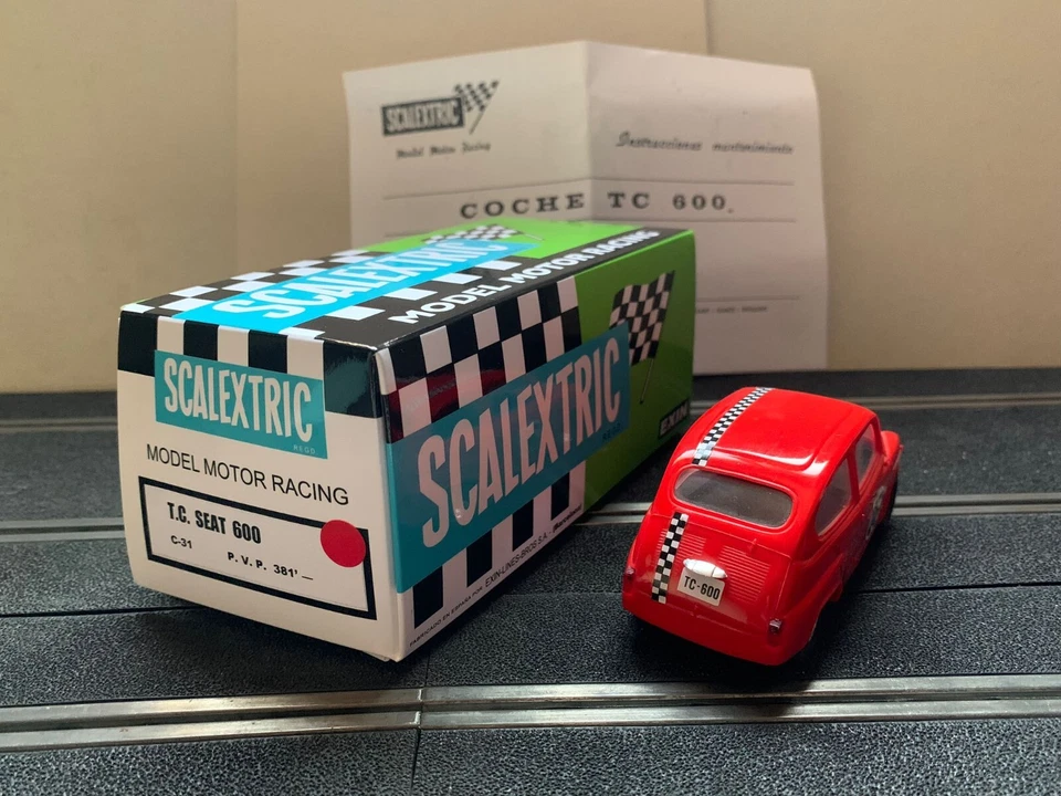 C-31 Seat 600 TC Scalextric SCX Vintage Exin Triang SRC Cartrix Reprotec AirFix - Imagen 3 de 4
