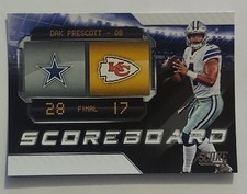 2018 Panini Score Football DAK PRESCOTT #9 Scoreboard Dallas Cowboys 