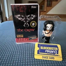 FUNKO POP BLOCKBUSTER REWIND VHS THE CROW ERIC DRAVEN CHASE HOT TOPIC NEW MINT