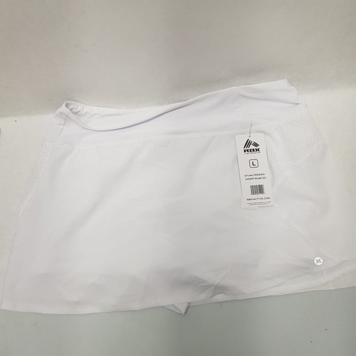 RBX Prime Laser Running Skort Womens White Sz Large 12-14 Meas=33" Sport Shorts - Picture 8 of 18