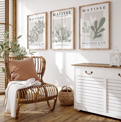 Henri Matisse Exhibition Posters Prints Green Abstract Gallery Wall Art 2460 - Picture 3 of 9
