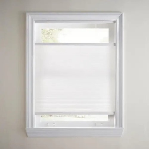 Custom Cut HDC Snow Drift 9/16 in. Top Down Bottom Up Cordless Cellular Shade - Picture 5 of 6