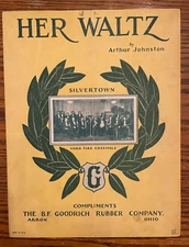 Vintage Her Waltz By Arthur Johnston Sheet Music Cord Tire Ensemble 1927