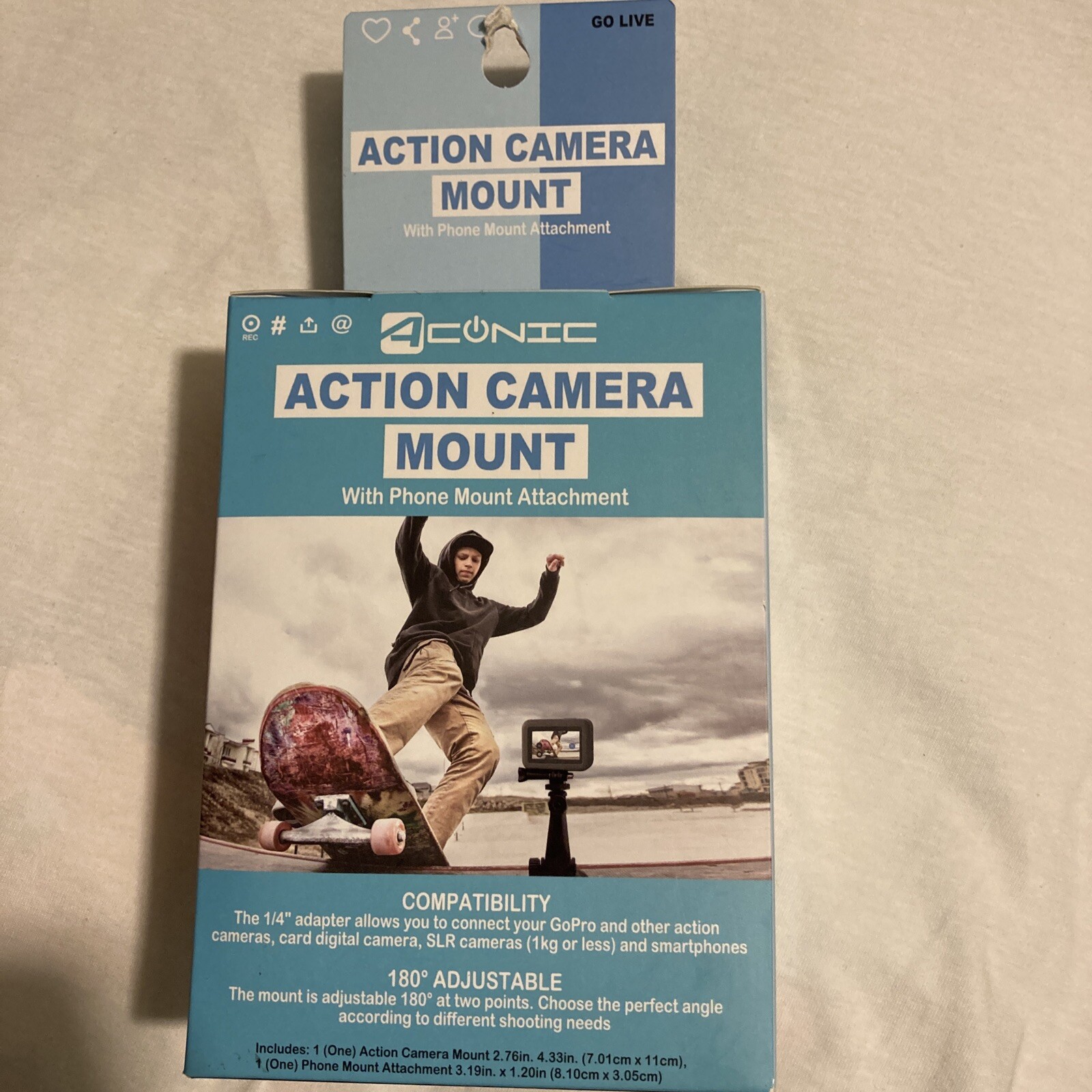 Action Camera Mount with Phone Holder - AC-ACSM-01(A2)-image