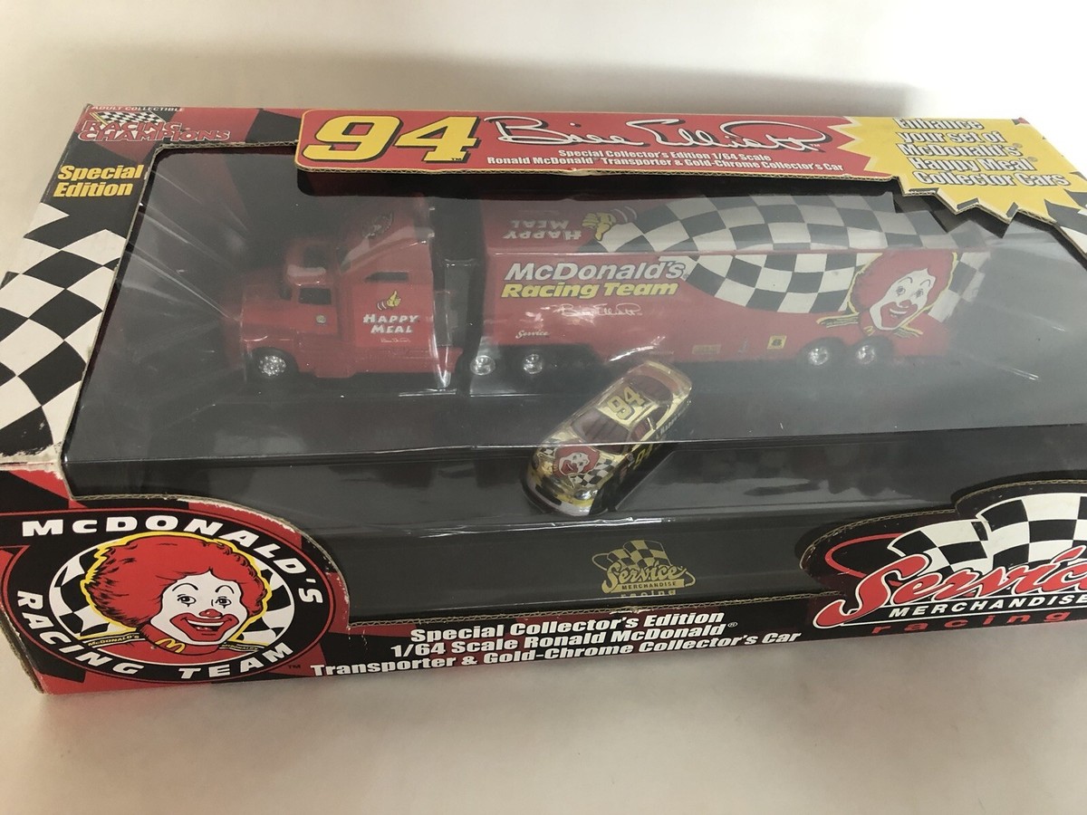 マクドナルド レーシングチーム トランスポーター Bill Elliott #94 Mcdonald Racing Team Transporter & Gold