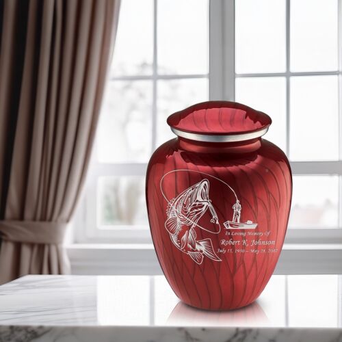 Geturns Adult Custom Engraved Fishing Cremation urns for human ashes - Picture 29 of 32