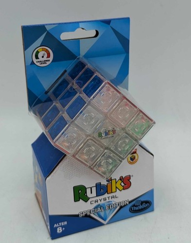 Thinkfun Rubik's Cube CRYSTAL SPECIAL EDITION 3x3 Rätsel 3 x 3 Zauber Würfel NEU - Picture 6 of 13