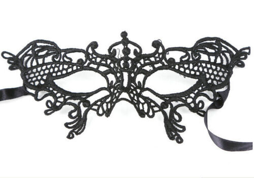 Mujeres Sexy Encaje Disfraz Masquerade Party Fancy Dress Halloween Eye Face Mask US - Imagen 18 de 26