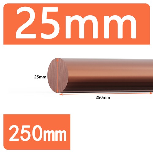 T2 Pure Copper Round Bar Rod 99.9% Red Metal Round Many Size Diameter 8mm~100mm - Picture 70 of 120