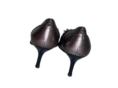 Orteil pointu en cuir de patten bronze Stewat Weitzman 2 pouces. Talons glands 8,5 Espagne - Photo 4/10