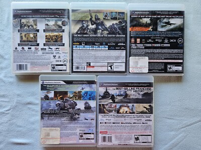 PS3     CAIl OF DUTY.BATTLEFIELD .グラセフV PS3 Video Game Lot - 5 Titles - Call of Duty - Destiny
