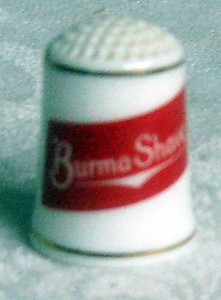 Burma Shave Advertising Thimble