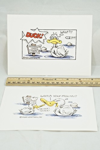 1992 Comic Hunting Funny Duck Hunt Humor Todd Levetzow - Picture 5 of 5