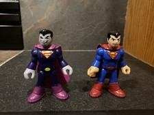 Fisher Price Imaginext DC Super Friends Bizarro Reverse  Superman Figure Lot
