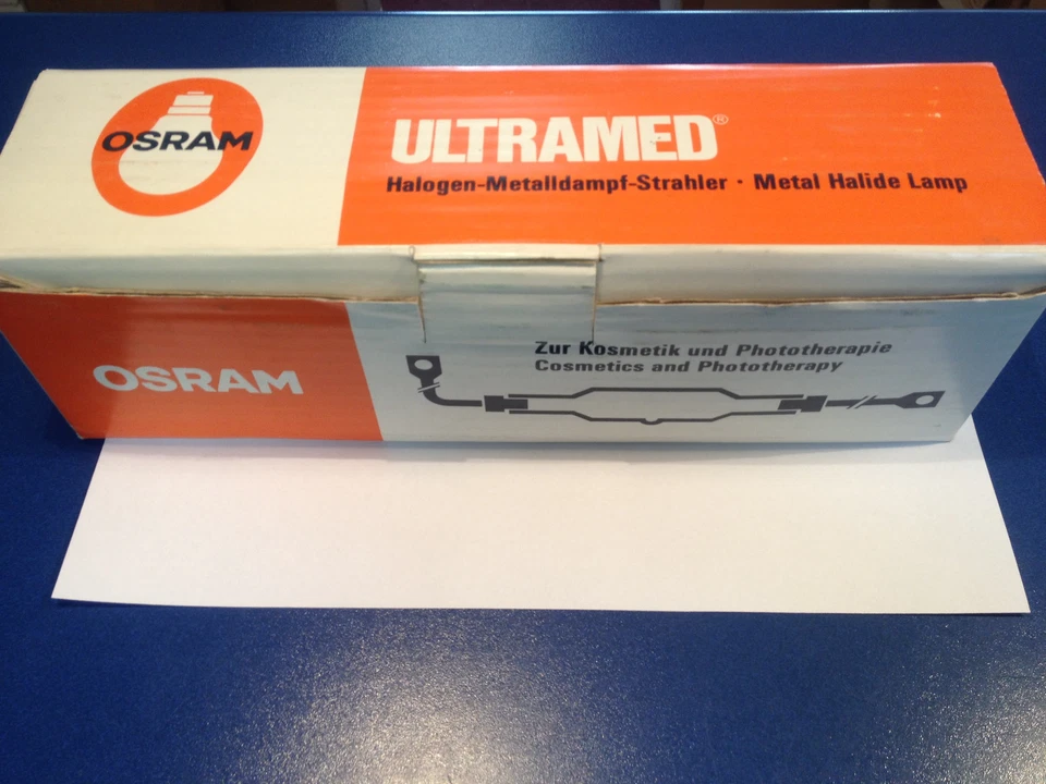 OSRAM ULTRAMED UV-HOCHDRUCKSTRAHLER 4000W 380V HALOGEN-METALLDAMPF-STRAHLER LAMP - Bild 2 von 4