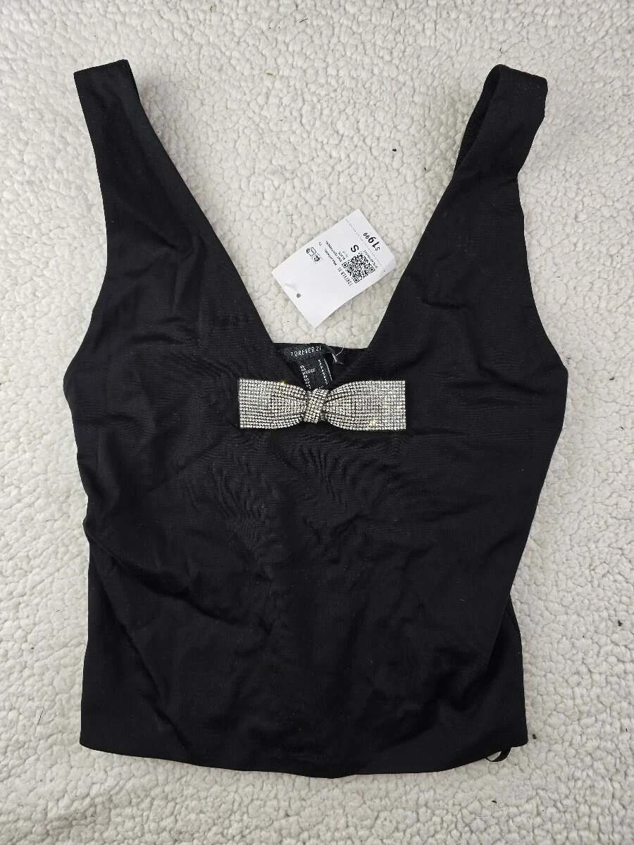 Haut De Réservoir De Culture Forever 21 Grandes Paillettes Neuf Avec