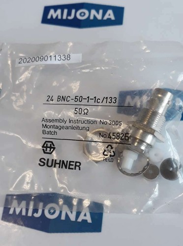CONECTOR ADAPTADOR SUHNER 24 BNC 50 1 1c 133 50ω 45825 - Imagen 2 de 3