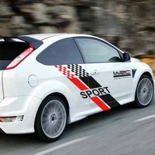 Car Both Side Body Sticker Stylish Auto Racing Sports Styling Vinyl Film Decal