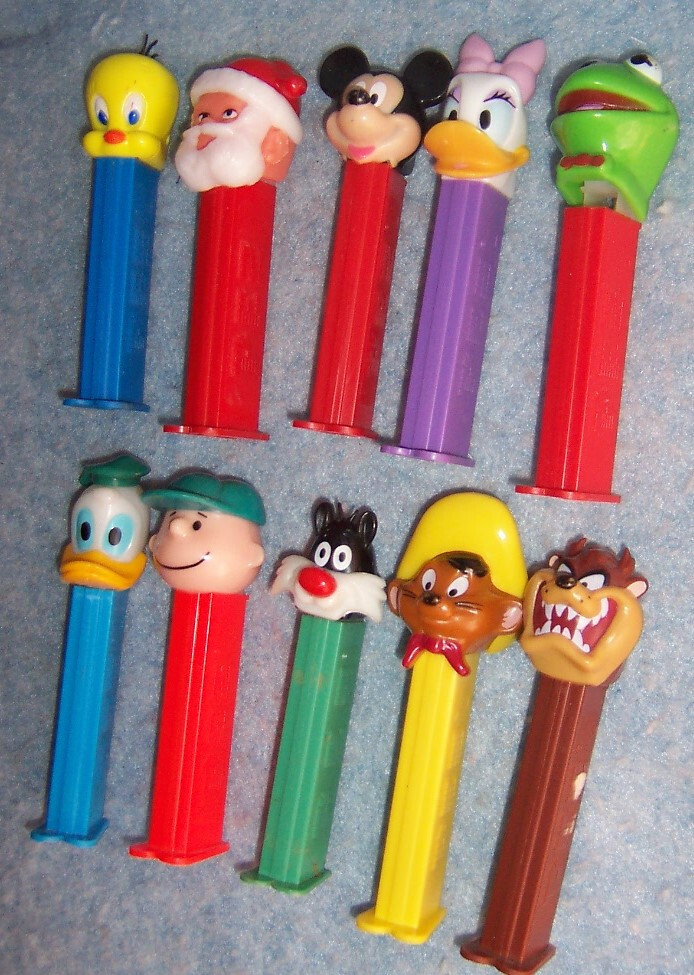 アメコミ OLDPEZ 90'sPEZ Unopened 19packs Vintage 1970-90s PEZ Dispensers, Cartoon Characters, Set of