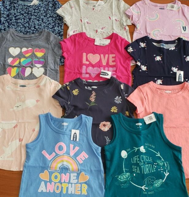 NEW Old Navy Girls 2T Short Sleeve 11 PIECE LOT Shirts Tops Summer #20-772-21 NEW Old Navy Girls 2T Short Sleeve 11 PIECE LOT Shirts Tops Summer #20-772-21