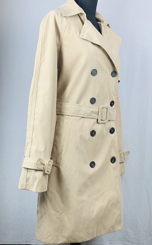 ❤️ Women's Trench Coat Double Breasted Long Jacket Overcoat Warm Outwear Tops US - Picture 3 of 5