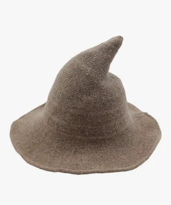Witch Hat Halloween Party Masquerade Cosplay Costume Accessory Knit Wool Blend Amazon.com: Komotu Halloween Witch Hat for Women Wide Brim  main image 3