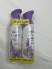 Febreze Air Mist Freshener Spray, 8.8 Fl Oz Pack of 2 , Purple and White