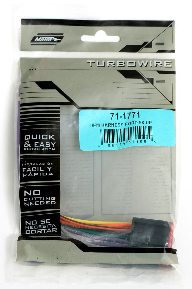 Arnés de cables Metra Turbowire OEM para Ford 1998-2011 71-1771 - enchufe mundial Foto 2 de 4
