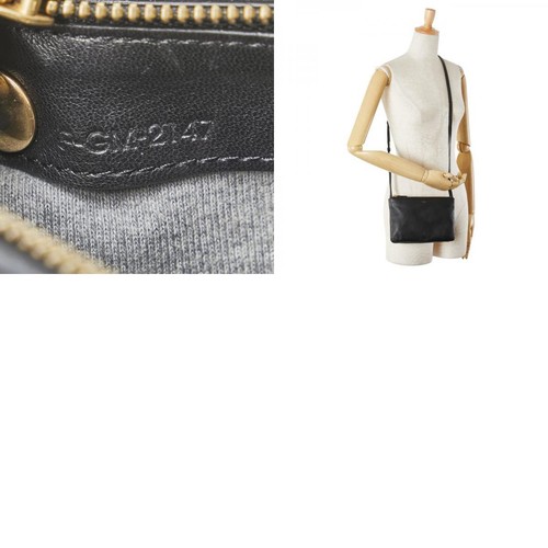 Bolso Bandolera Pequeño Celine Trio Cuero Negro Damas CELINE Usado - Imagen 10 de 10