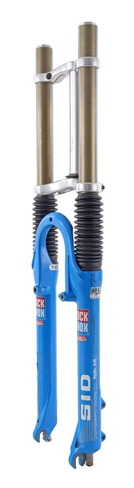 RockShox SID XL Dual Crown Mtn Bike Fork 26" 100mm QR BLUE Canti Disc DH Vintage - Image 3 of 4