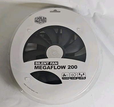 Cooler Master MegaFlow 200 Sleeve Bearing 200mm Silent Fan Black 