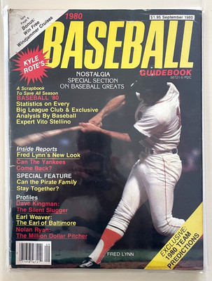 Vintage Baseball Guidebook September 1980 Fred Lynn Bagged/Boarded!