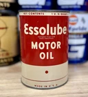 Vintage Esso Essolube Motor Oil Can Quart Empty