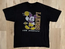Junk Food Los Angeles Lakers x Disney Mickey T shirt Black Size Large