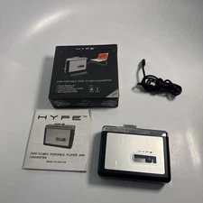 Hype Sound USB Portable Tape Player To MP3 Converter W/ Software & Cable Mint