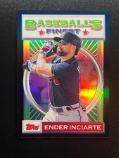 2020 Topps Finest Flashbacks Ender Inciarte Black /25 #51 Atlanta Braves