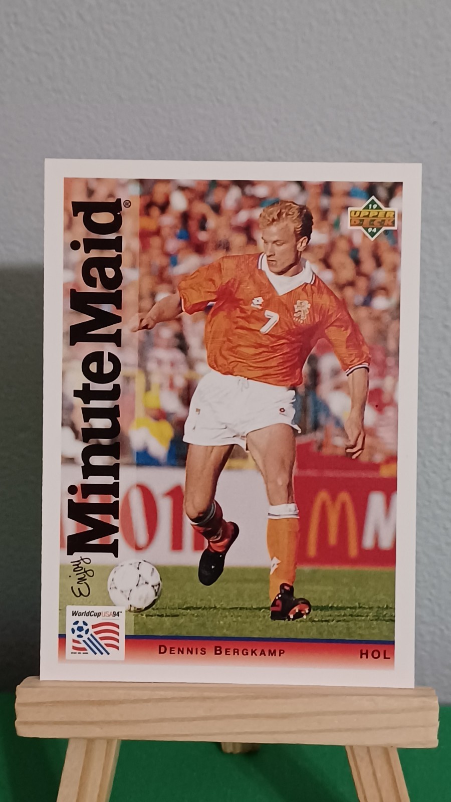 Dennis Bergkamp 1994 Upper Deck Minute Maid World Cup Soccer Holland #24