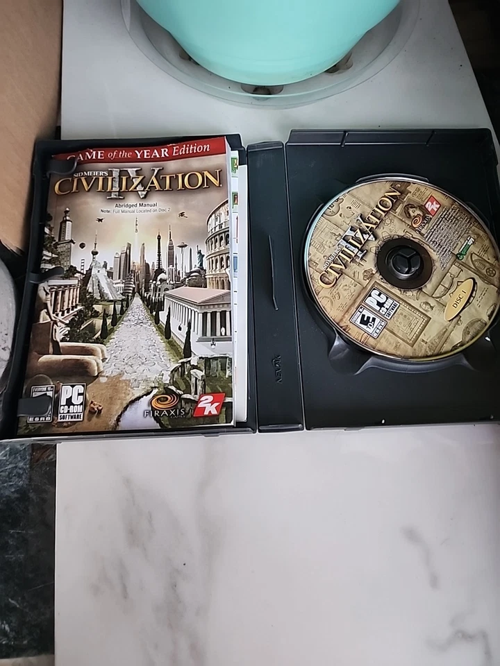 Sid Meier's 4 IV Civilization w/ DVD Small Box PC CIB Game of the Year Edition - Image 4 of 4