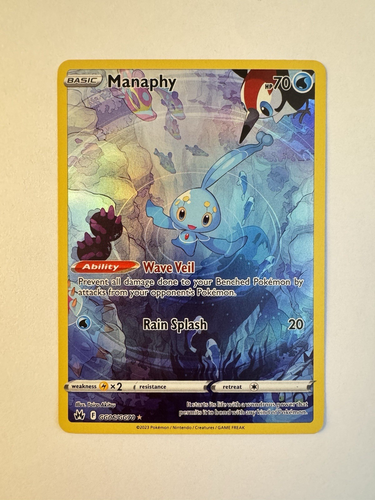 Manaphy GG06/GG70 Ultra Rare Crown Zenith: Galarian Gallery Near Mint