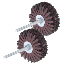 2pcs Abrasive Cloth Flap Wheel Sanding Star 1/4-Inch Shank 120 Grit