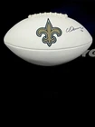 Chris Olave signed Football New Orleans Saints WR Beckett Certified