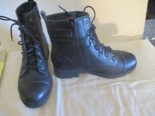 Wonder Nation Black Faux Leather Size 5 Boots New