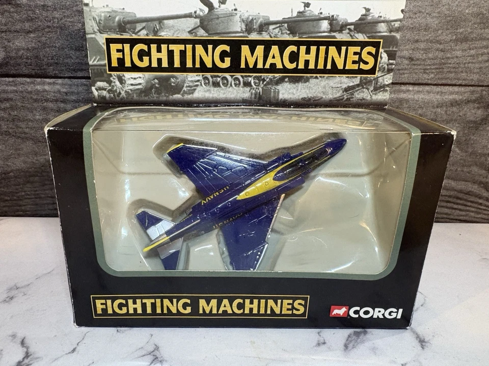 NEW CORGI SHOWCASE COLLECTION BLUE ANGELS 4-PHANTOM U.S. NAVY #4 SHOWCASE - Image 3 of 4