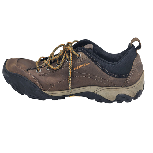 Merrell Schuhe Herren 10,5 Braun Leder Wandern Trail Vibram Outdoor Schnürschuhe J75137 - Bild 13 von 17
