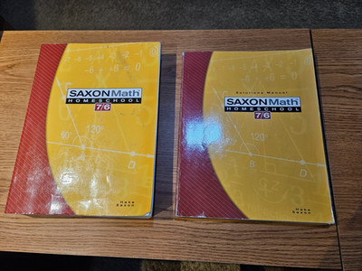 Saxon Math 76 7/6 Student Text and Solutions Manual