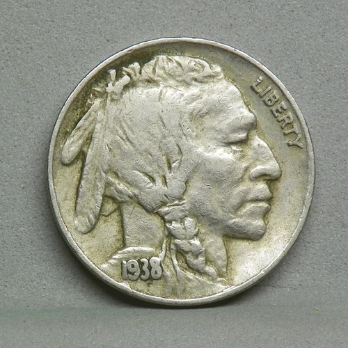1938-D BUFFALO NICKEL, VF