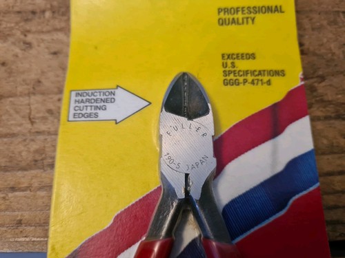 NOS Fuller Diagonal Cutting Pliers, 120 mm or 5", Made in Japan - Picture 3 of 6